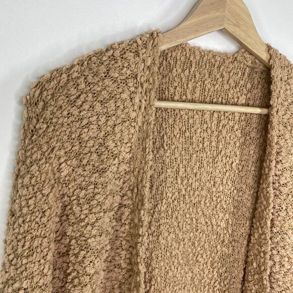 Grey Orange Long Sleeve Open Front Cardigan Sweater Women's Size Medium M - Picture 4 of 6